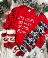 holiday crewneck, leggings and fuzzy sock gift set  