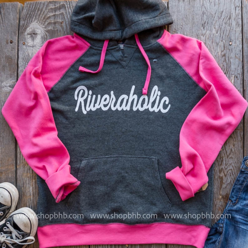 Riveraholic Two Toned Hoodie - BAD HABIT BOUTIQUE 