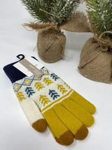 Aztec Pattern Knit Gloves - Final Sale