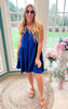 Royal Blue Tiered Babydoll Dress