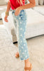 Star Print Cropped Straight Denim | Judy Blue - DEAL*