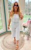 Soft Blue w/ Mixed Stripes Textured Jumpsuit