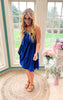 Royal Blue Tiered Babydoll Dress