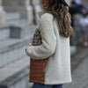 Zipper Up Colorblock Leopard Jacket