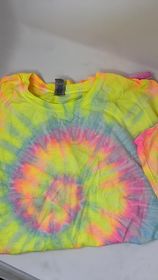 YELLOW TIE DYE TSHIRT