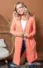 deep coral cardigan 