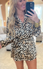 Leopard Wrap Romper 