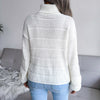 Turtleneck Long-Sleeved Knitted Pullover Sweater