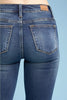 Judy Blue Full Size Tulip Front Hem Frayed Trim Skinny Jeans