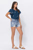 Judy Blue High Rise Destroyed Denim Shorts