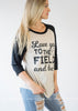 Love you to the Field & Back Baseball Top - BAD HABIT BOUTIQUE 