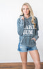 Lake Bum Hoodie || Vintage Navy - BAD HABIT BOUTIQUE 