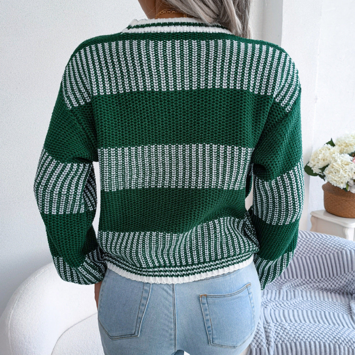 Green Knit Sweater