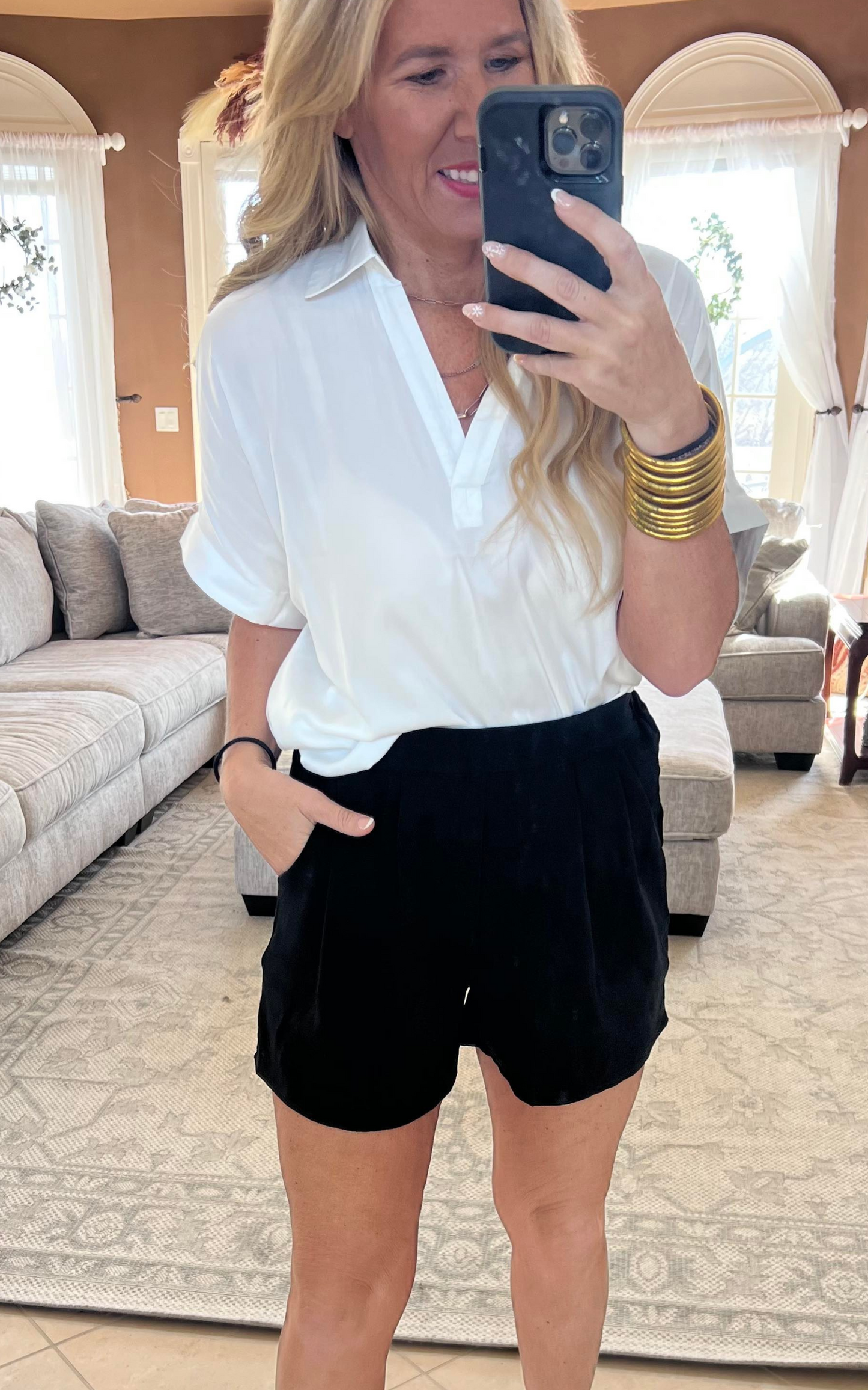 Off White Blouse 