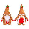 Christmas Khaki Gingerbread Man Knitted Pointed Hat Rudolph Doll Decoration