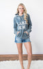 Lake Bum Hoodie || Vintage Navy - BAD HABIT BOUTIQUE 