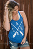 Lake Paddle Tank Top - Blue - BAD HABIT BOUTIQUE 