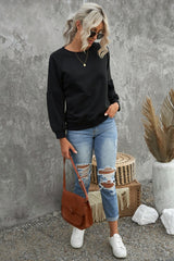 black pullover sweatshirt