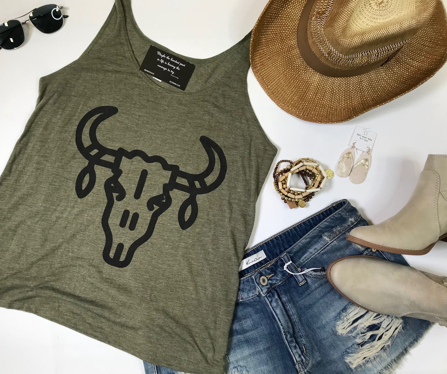 Bull in a China Shop Tank - BAD HABIT BOUTIQUE 