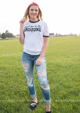 Meet Me in the Endzone Tee - BAD HABIT BOUTIQUE 