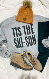 tis the ski-son crewneck sweatshirt 