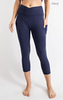 V WAIST CAPRI LENGTH LEGGINGS | RAE MODE*