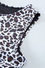 Leopard Patchwork Tie Knot High Waist Bikini Swimsuit