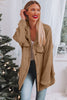 Plush Button Down Pocketed Shirt Jacket