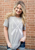 Lake Paddle Tee - Grey - BAD HABIT BOUTIQUE 