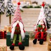 Christmas Pointed Hat Hanging Legs Faceless Doll Decorations