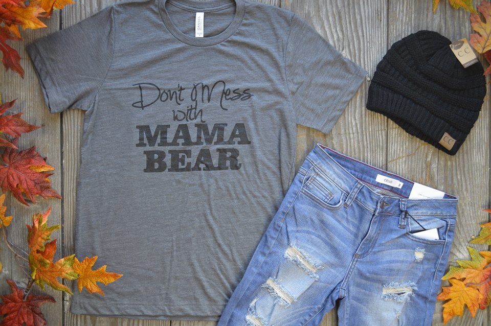 Exclusive Don't Mess with Mama Bear Tee - BAD HABIT BOUTIQUE 