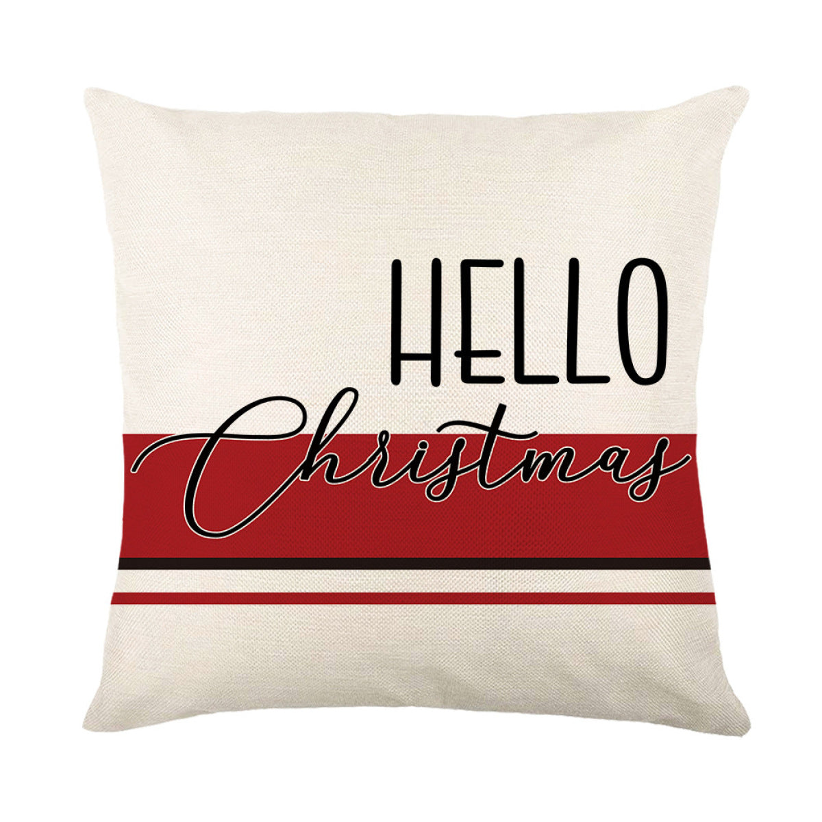 Striped Christmas Series Printed Pillowcases Without Filler