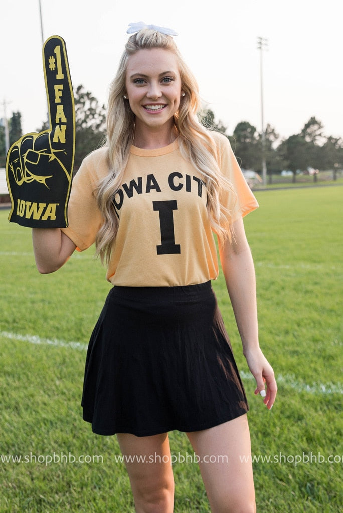 Iowa City Unisex Tee | Gold - BAD HABIT BOUTIQUE 