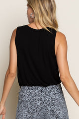 Not Your Typical Basic Knit Tank Top - POL