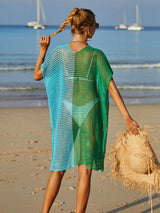 Two Tone Crochet Beach Kimono