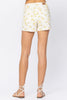 Judy Blue Mid-Rise Flower Print Denim Shorts