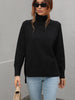 Turtleneck Long Sleeve Solid Color Sweater