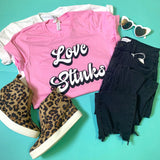  Love Stinks Vintage T-Shirt, CLOTHING, BAD HABIT APPAREL, BAD HABIT BOUTIQUE 