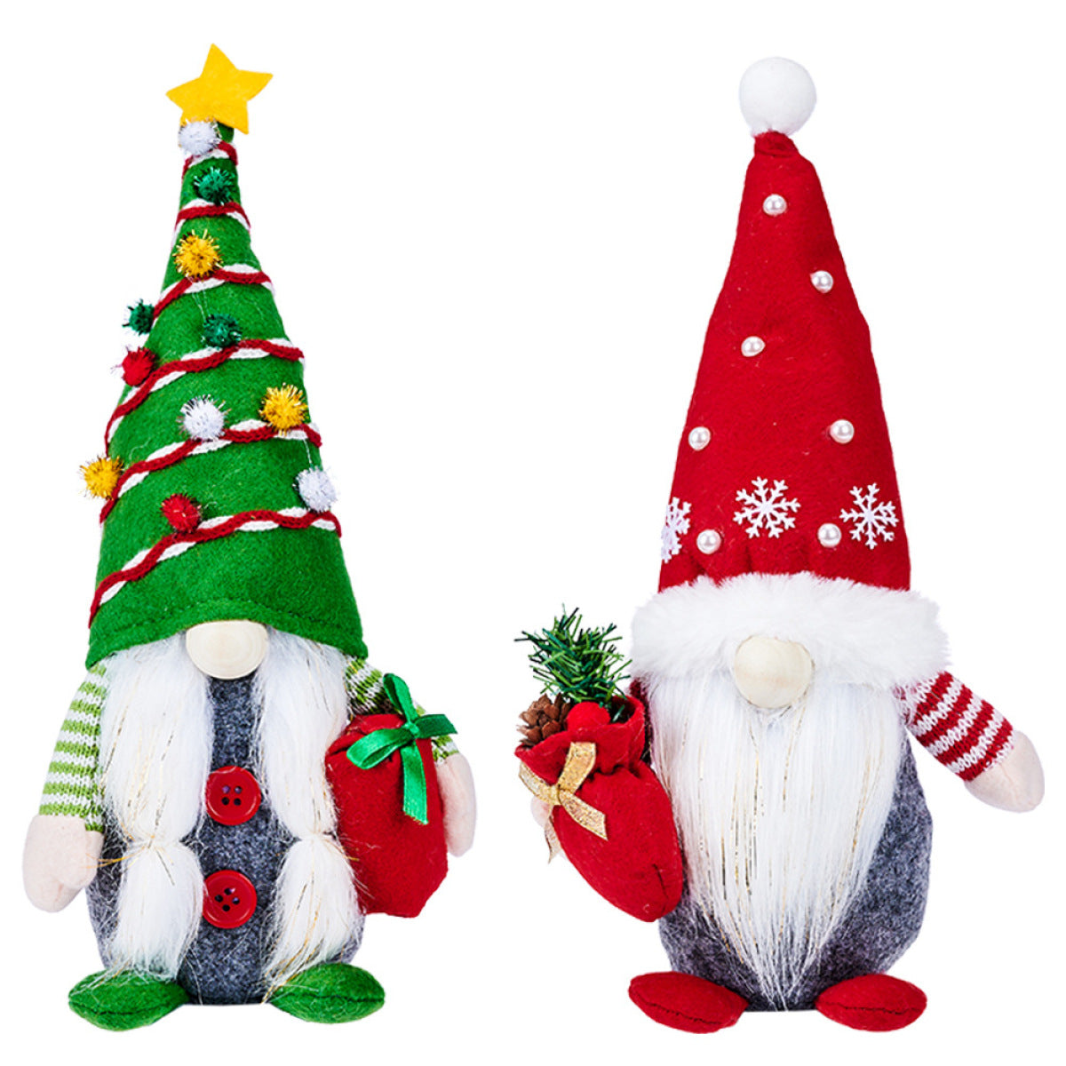 Christmas Standing Faceless Tree-Shaped Dwarf Doll Ornaments