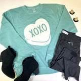  XOXO 'Candy Heart' Sweatshirt, CLOTHING, BAD HABIT APPAREL, BAD HABIT BOUTIQUE 