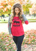 Just Moosing Around Baseball Elbow Patch Tee - BAD HABIT BOUTIQUE 