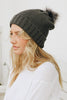  Knitted Pom Pom Beanie, ACCESSORIES, Leto, BAD HABIT BOUTIQUE 