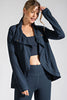 ASYMMETRIC JACKET WITH COWL NECK  | RAE MODE - Final Sale