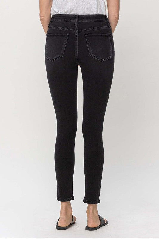 Super Soft Super High Rise Ankle Skinny Denim Jeans - Vervet