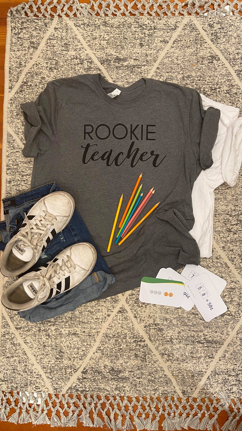  Rookie Teacher Unisex T-shirt, CLOTHING, BAD HABIT APPAREL, BAD HABIT BOUTIQUE 