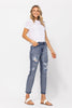 Judy Blue Mid-Rise Destroyed Boyfriend Jeans