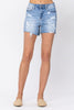 Judy Blue High Waist Destroyed Denim Shorts