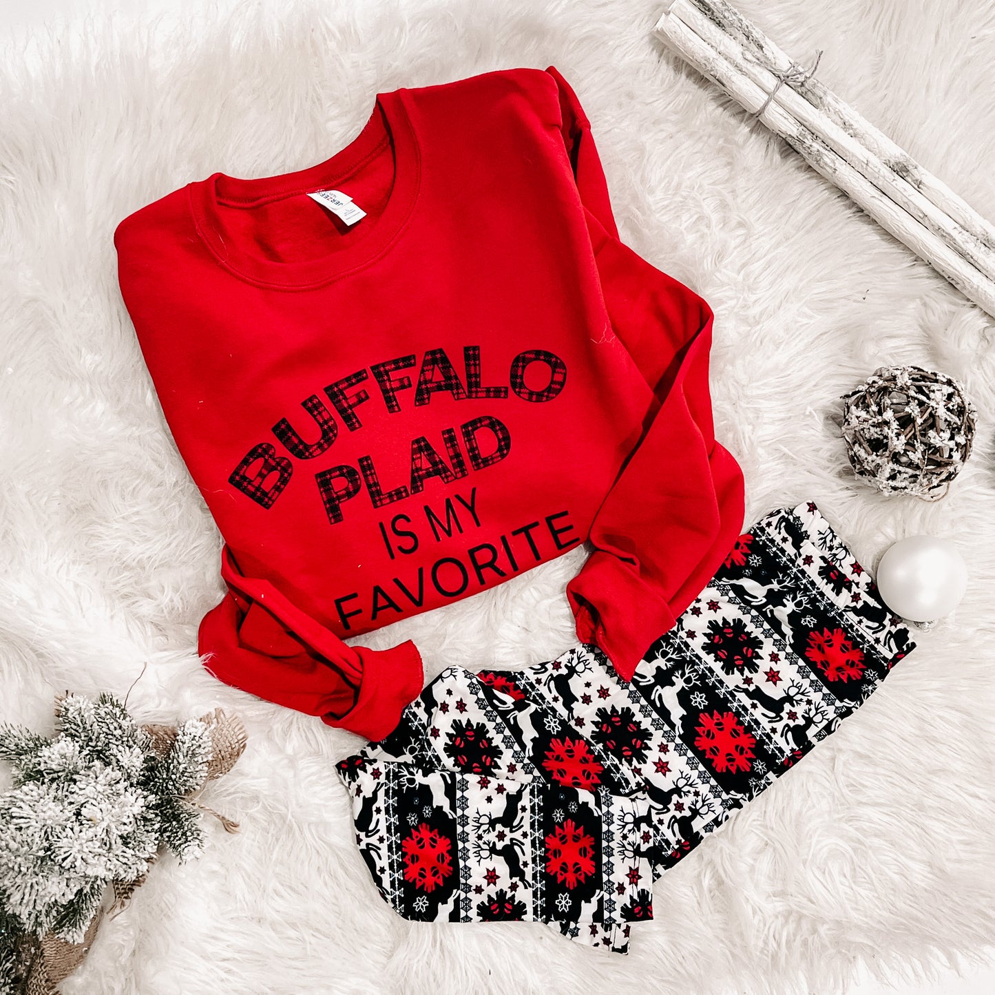 Buffalo Plaid is My Favorite Season Gift Set - 2 Piece Set