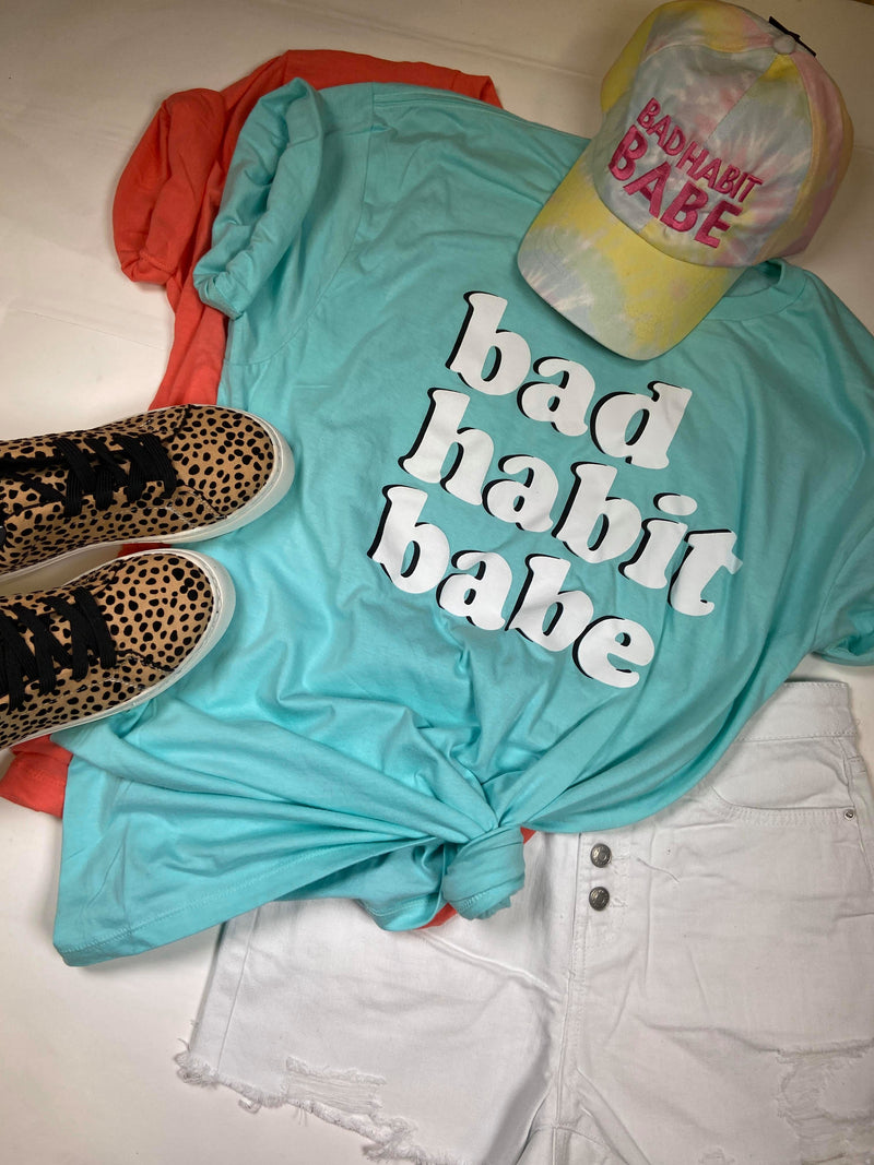  Bad Habit Babe Short Sleeve Tee, CLOTHING, S&S, BAD HABIT BOUTIQUE 