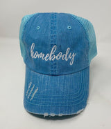  Homebody Blue Trucker Hat, ACCESSORIES, BAD HABIT APPAREL, BAD HABIT BOUTIQUE 